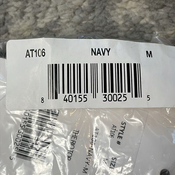 NWT Andie Swim Rio Top Bandeau Swim Bikini Separate Navy Blue Sz M - Picture 5 of 6